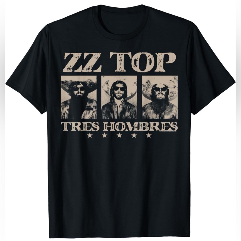 NWOT- ZZ Top - Tres Hombres T-Shirt - Adult Unisex  SIZE: XL